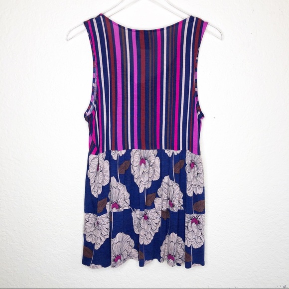 One September | NWT Purple Floral Trudy Tunic Sz L - Picture 7 of 7